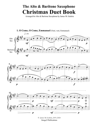 The Alto & Baritone Sax Christmas Duet Book