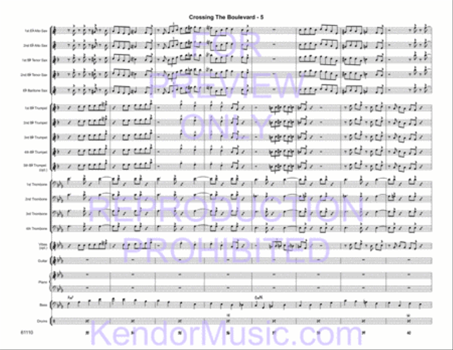 Crossing the Boulevard Crossing the Boulevard Jazz Ensemble scores gallery preview page 7