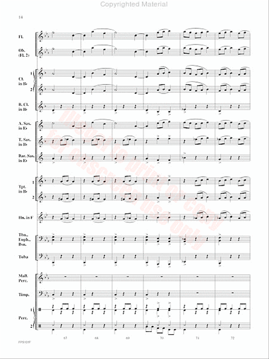 Adversary Adversary Concert Band scores gallery preview page 15