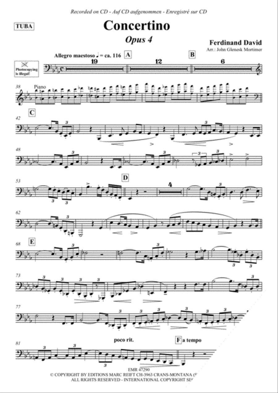 Concertino Tuba scores gallery preview page 3
