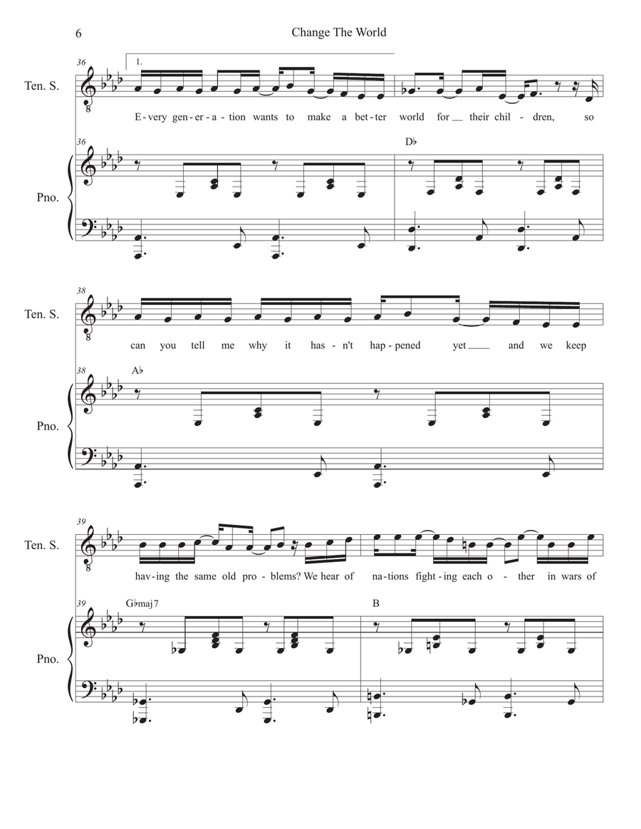 Change The World Change The World 4-Part scores gallery preview page 6