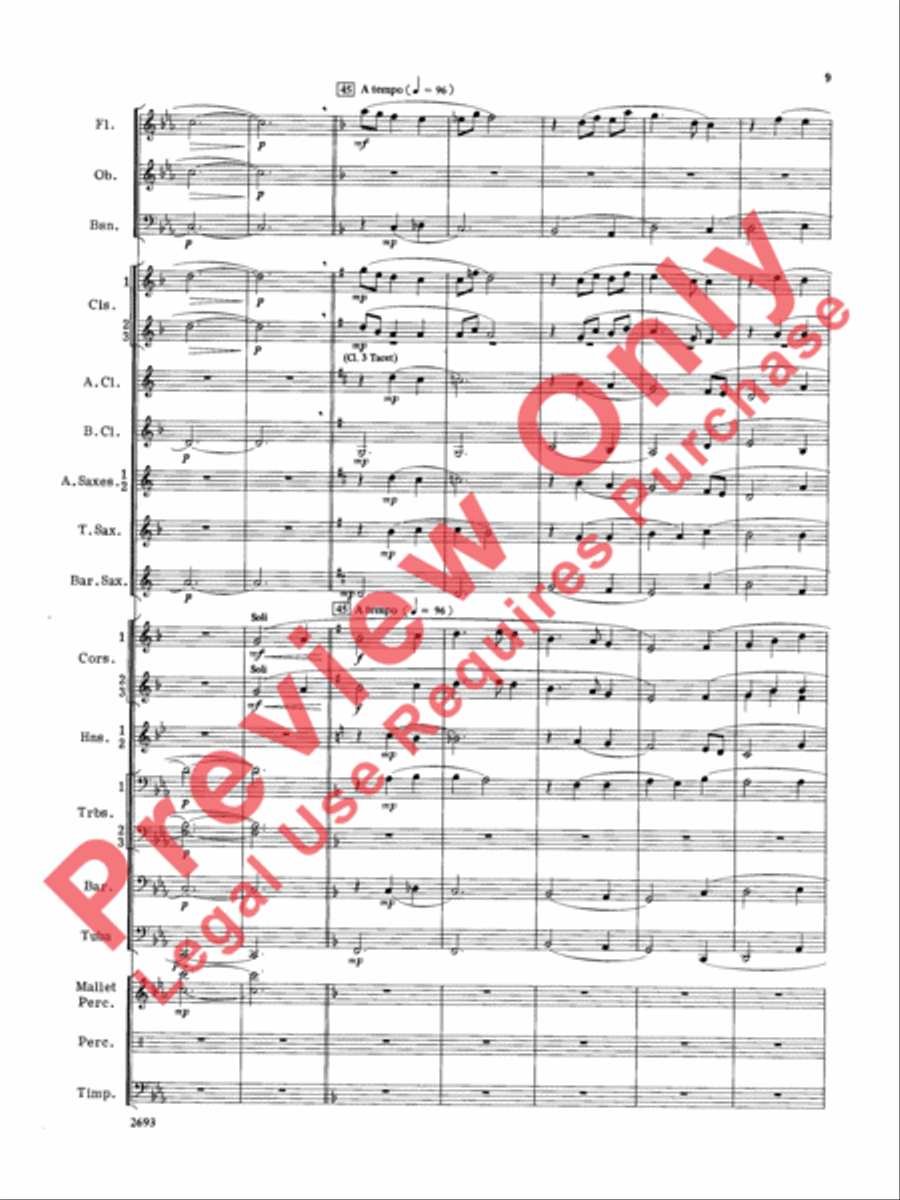 An Irish Interlude Concert Band scores gallery preview page 10