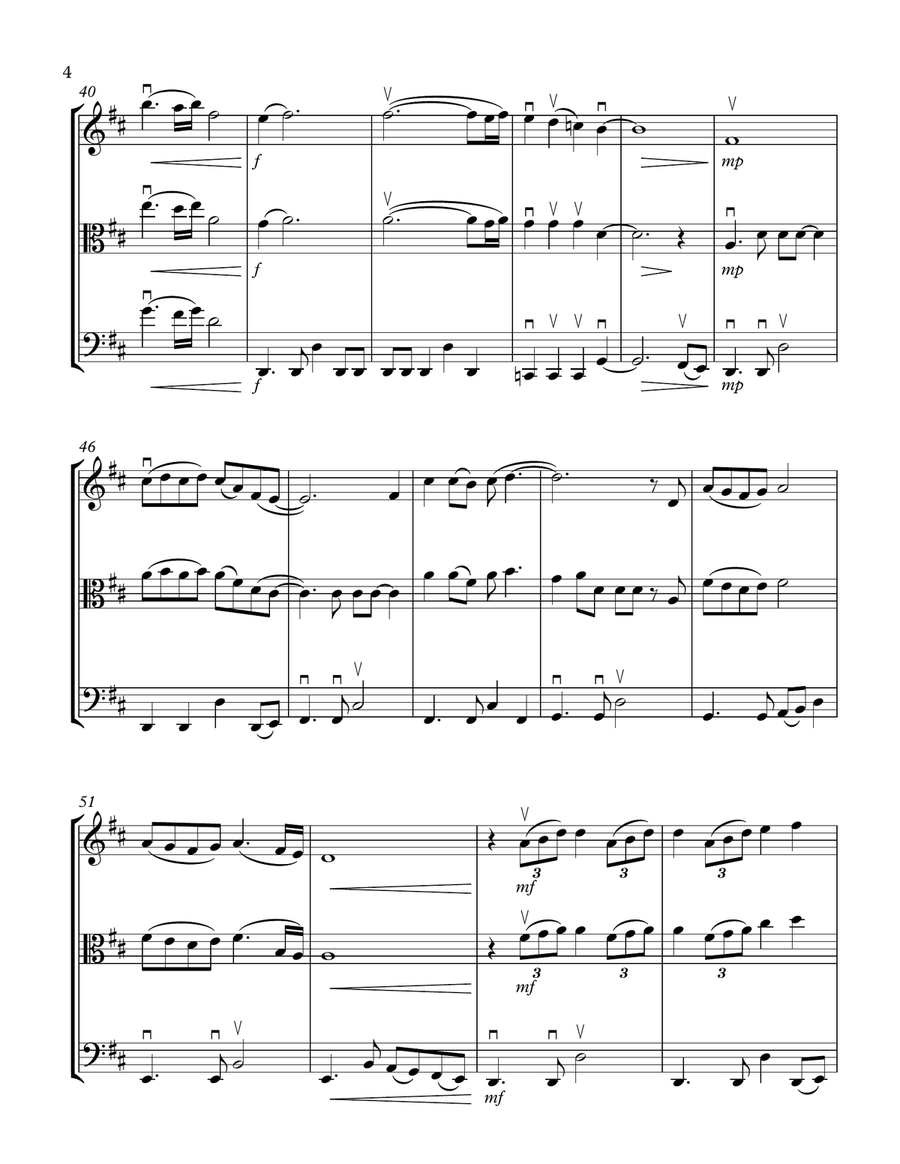 Speechless String Trio scores gallery preview page 4