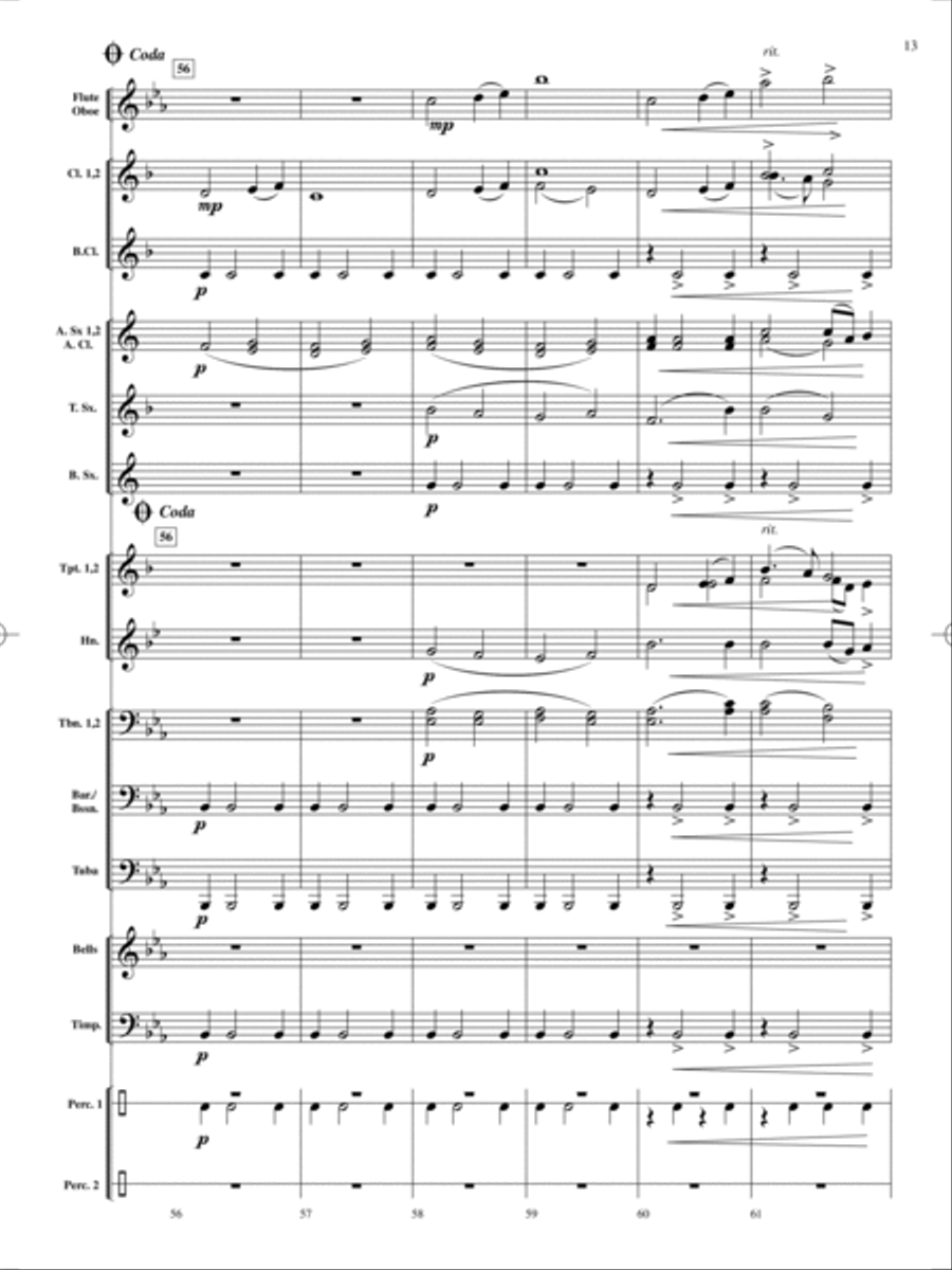On Holiday Concert Band scores gallery preview page 14