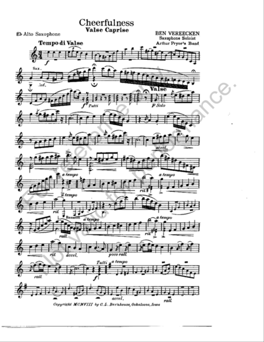 Cheerfulness Alto Saxophone scores gallery preview page 2