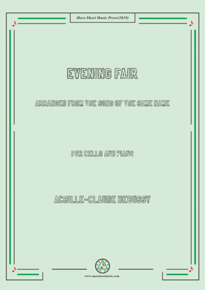 Book cover for Debussy-Evening Fair, for Cello and Piano