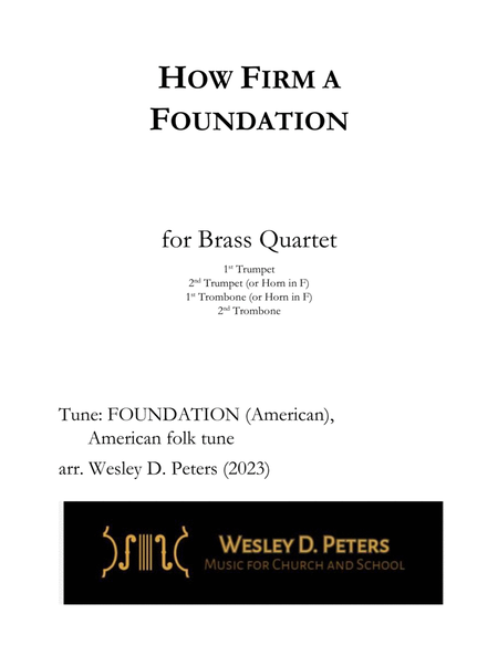 How Firm a Foundation (Brass Quartet) image number null
