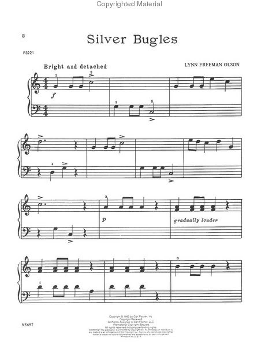 Silver Bugles Silver Bugles Easy Piano scores gallery preview page 2