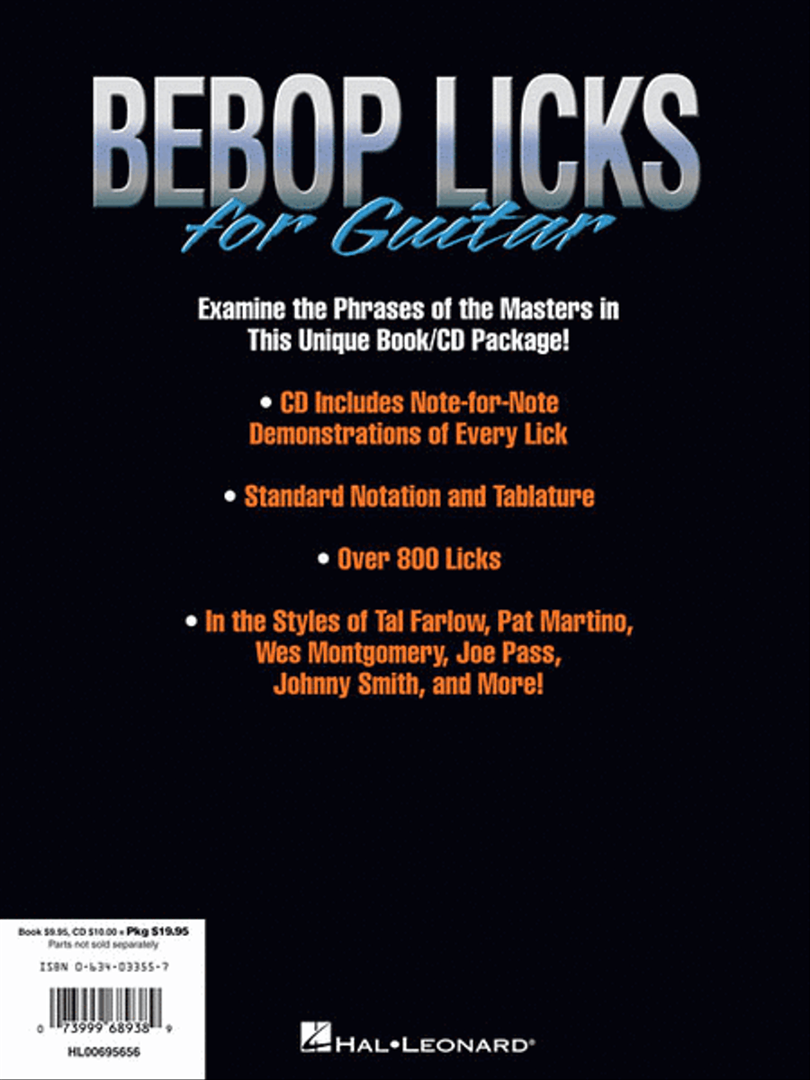 Bebop Licks for Guitar Bebop Licks for Guitar Electric Guitar scores gallery preview page 3
