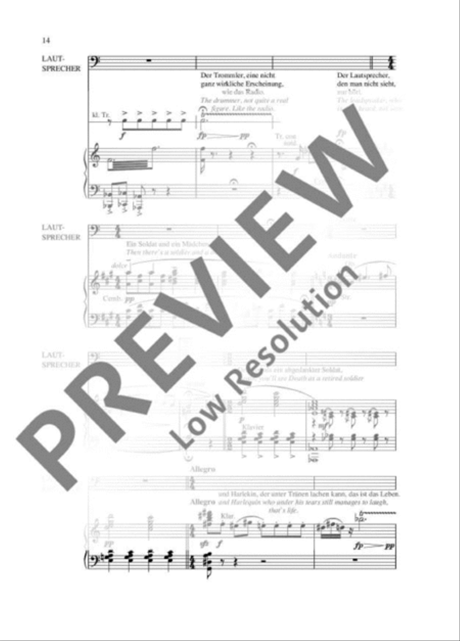The Emperor of Atlantis Saxophone scores gallery preview page 13