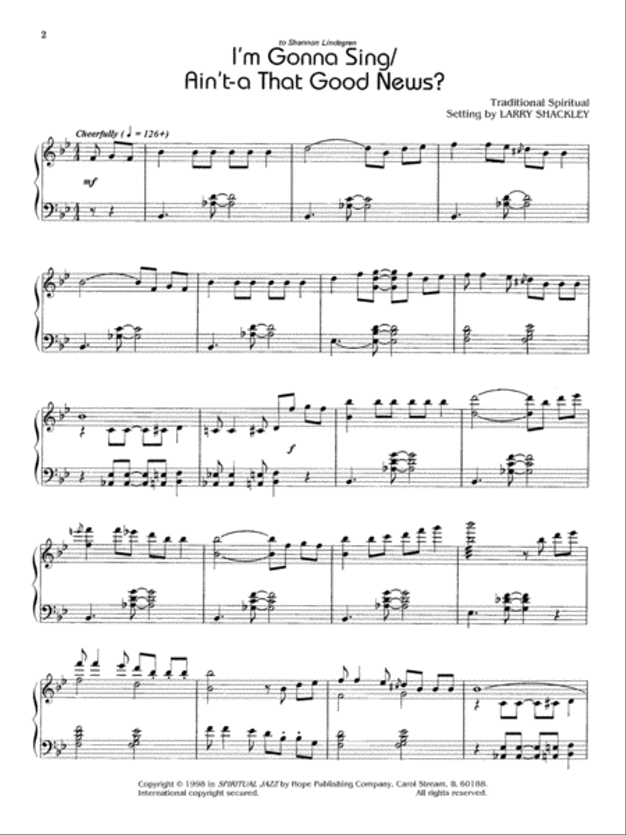 Spiritual Jazz Piano Solo scores gallery preview page 2