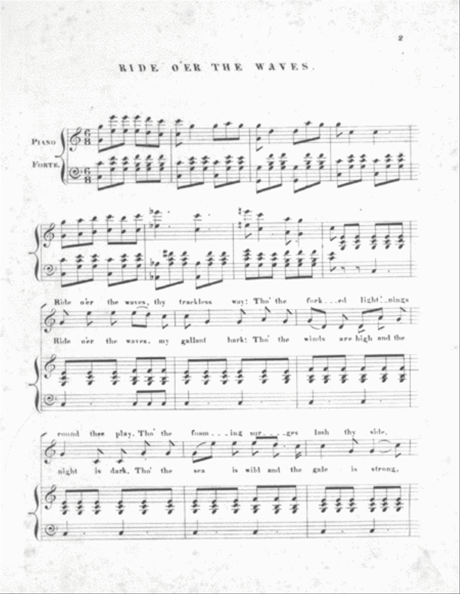 Ride O'er the Waves Voice scores gallery preview page 2