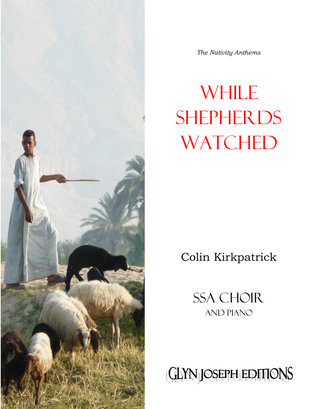 Book cover for While Shepherds Watched (SSA choir and piano)