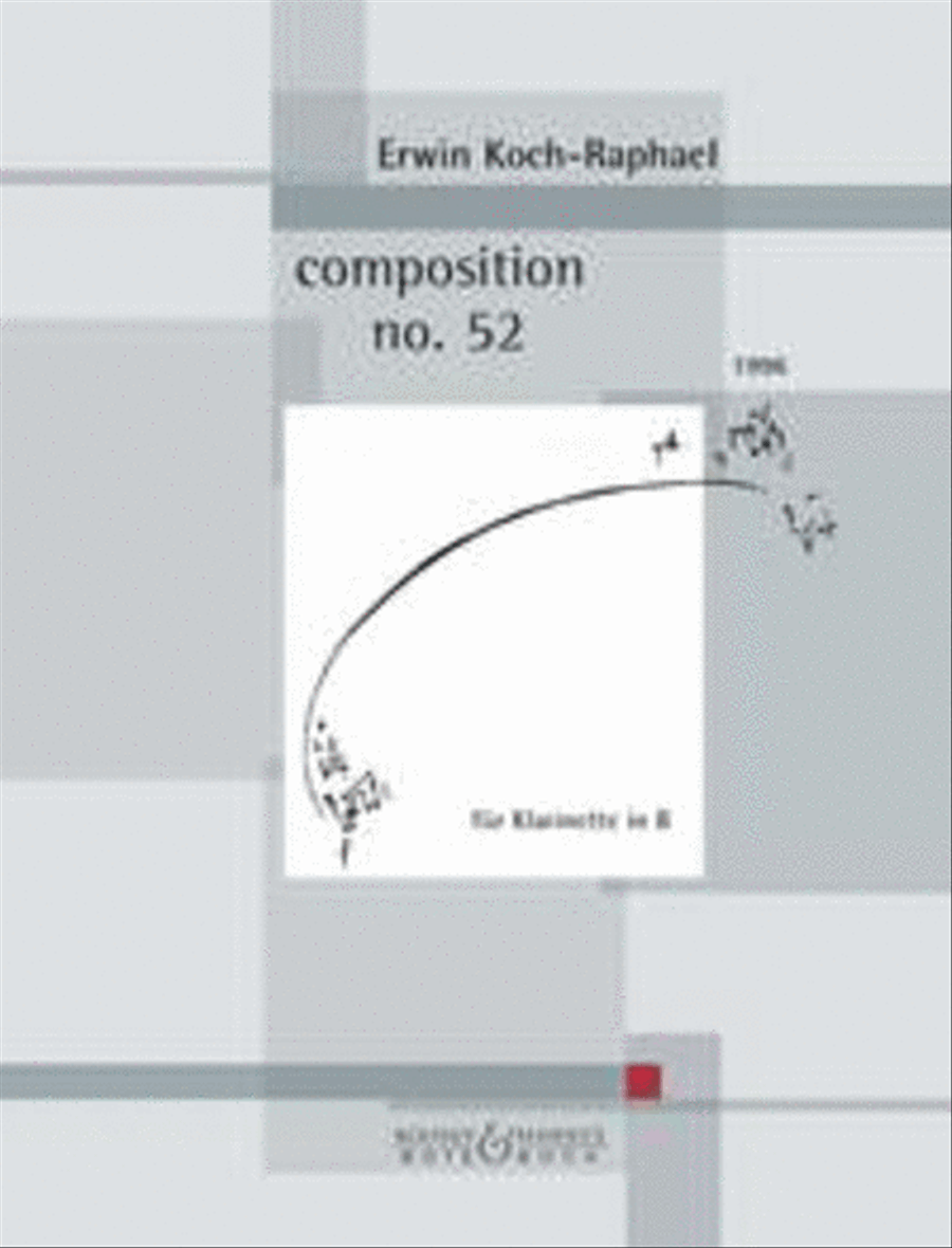 Composition no. 52 Composition no. 52 Clarinet Solo scores gallery preview page 1