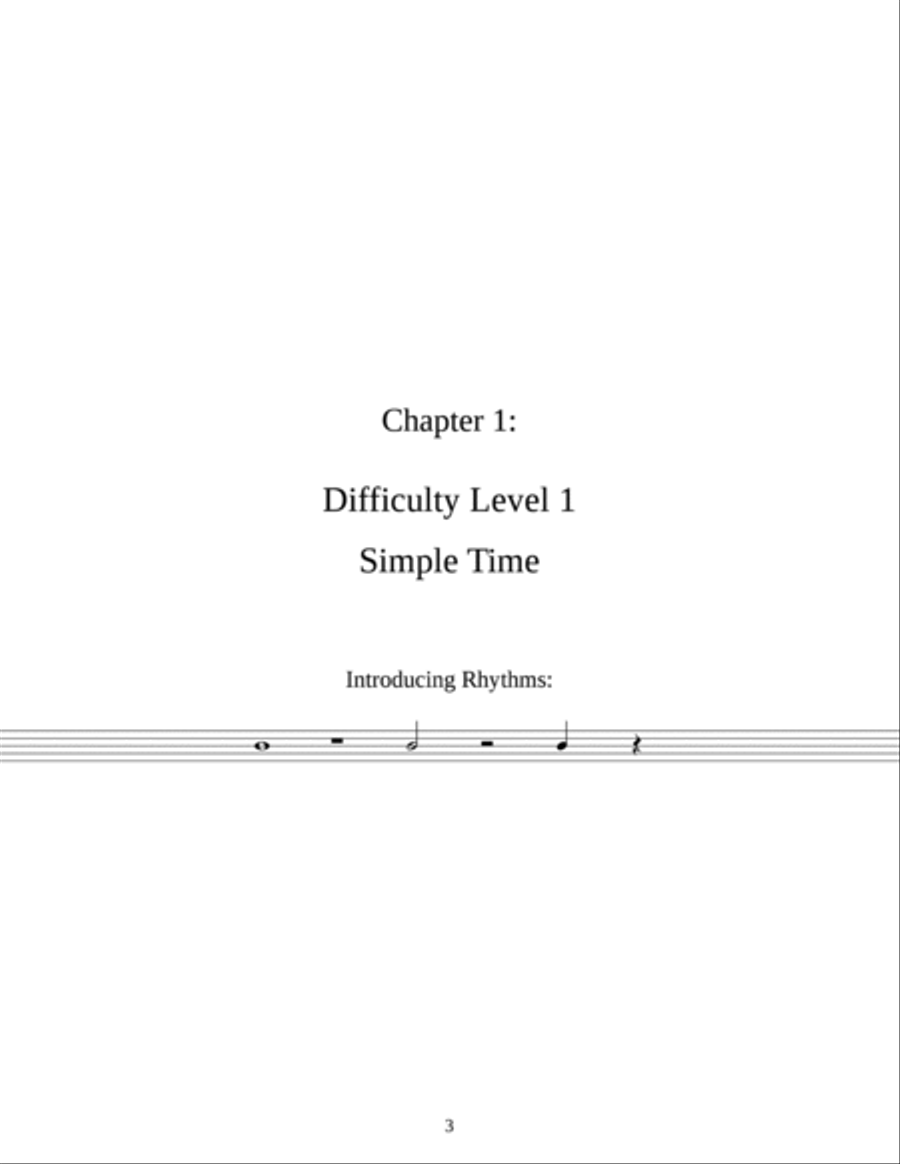 Rhythm Only - Book 1 - Eighths and Sixteenths - Assorted Meters (Sight Reading Exercise Book) Handbell Choir scores gallery preview page 6