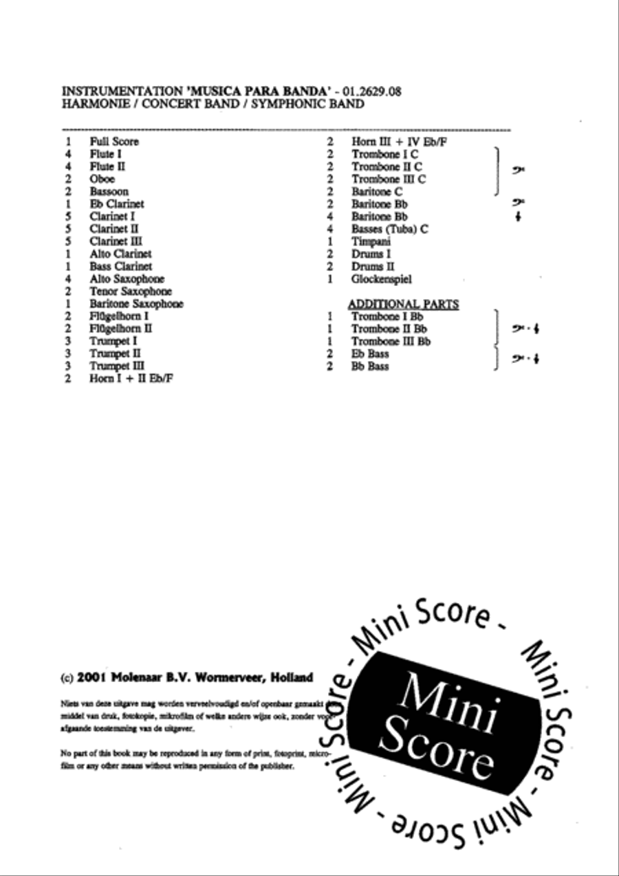 Musica Para Banda Concert Band scores gallery preview page 3