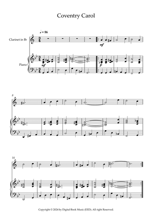 Coventry Carol (Clarinet + Piano)