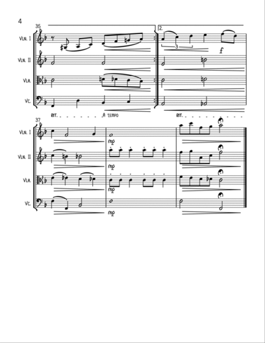 The Christmas Song (chestnuts Roasting On An Open Fire) String Quartet scores gallery preview page 4