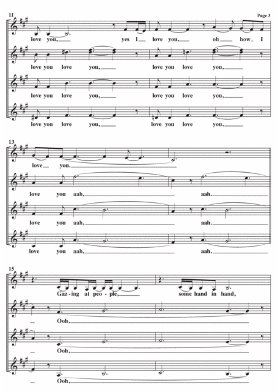 Nights In White Satin SSA scores gallery preview page 3