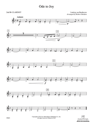 Ode to Joy: 2nd B-flat Clarinet