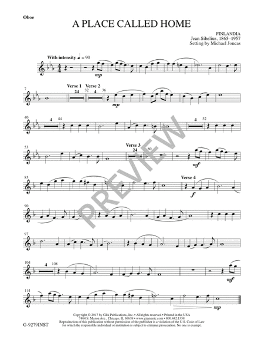 A Place Called Home - Instrument edition Flute scores gallery preview page 3