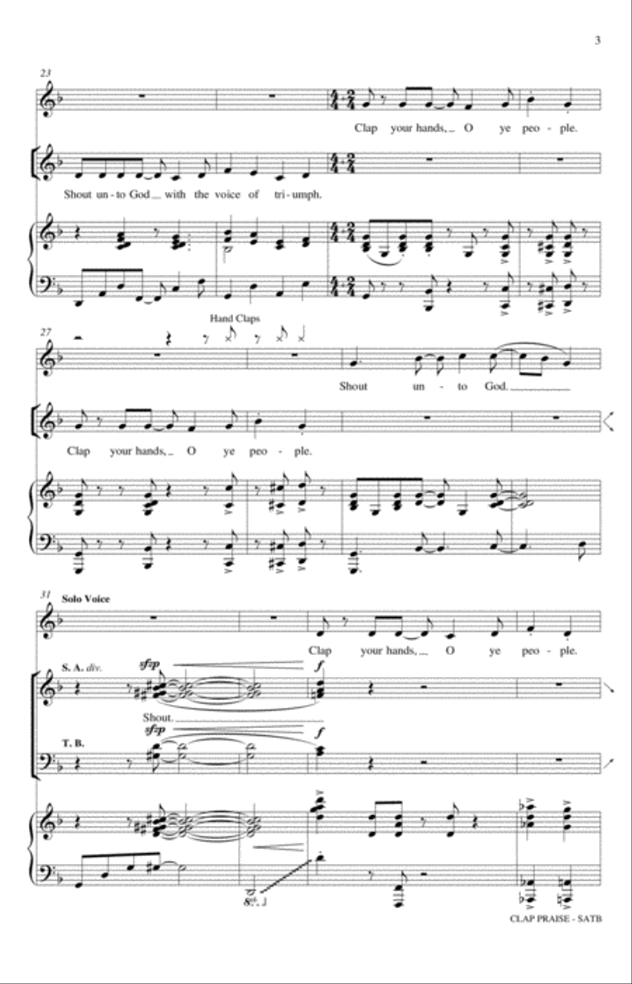 Clap Praise 4-Part scores gallery preview page 3