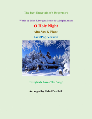 Book cover for "O Holy Night" for Alto Sax and Piano