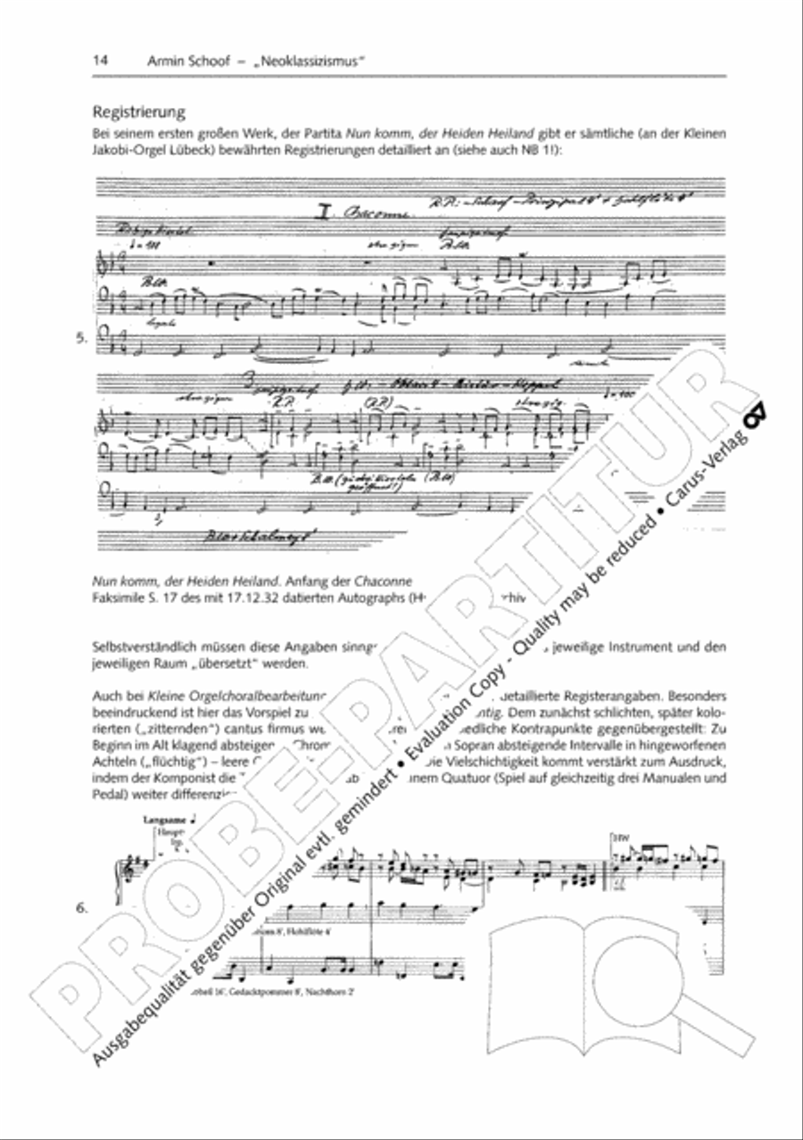 Orgelschule zur historischen Auffuhrungspraxis Organ Solo scores gallery preview page 15