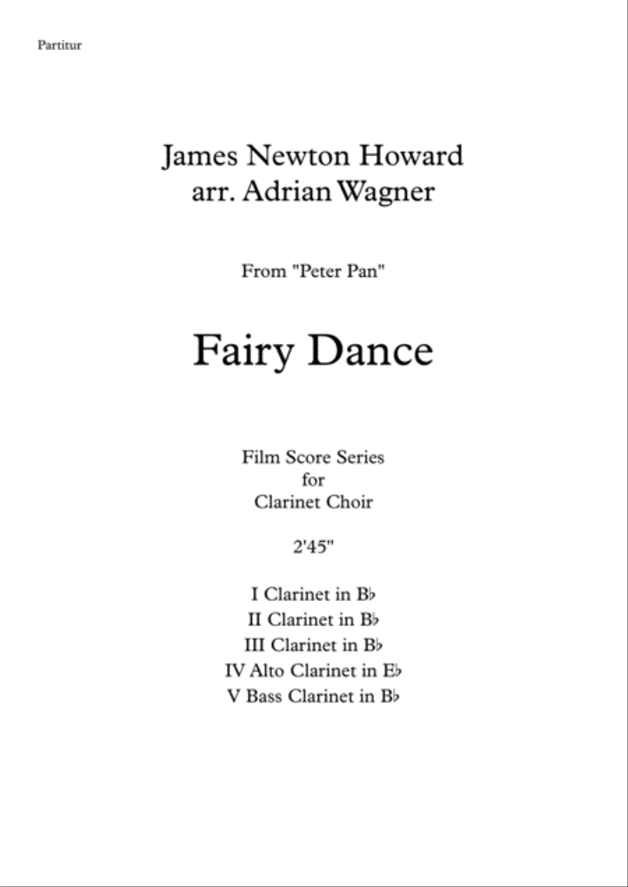 Peter Pan Clarinet Choir scores gallery preview page 2