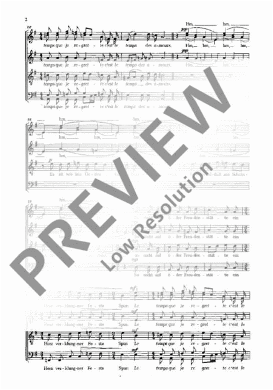 3 deutsche Chansons Mixed Choir scores gallery preview page 3
