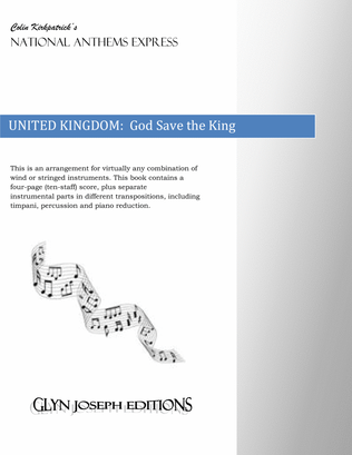 Book cover for UK National Anthem: God Save the King