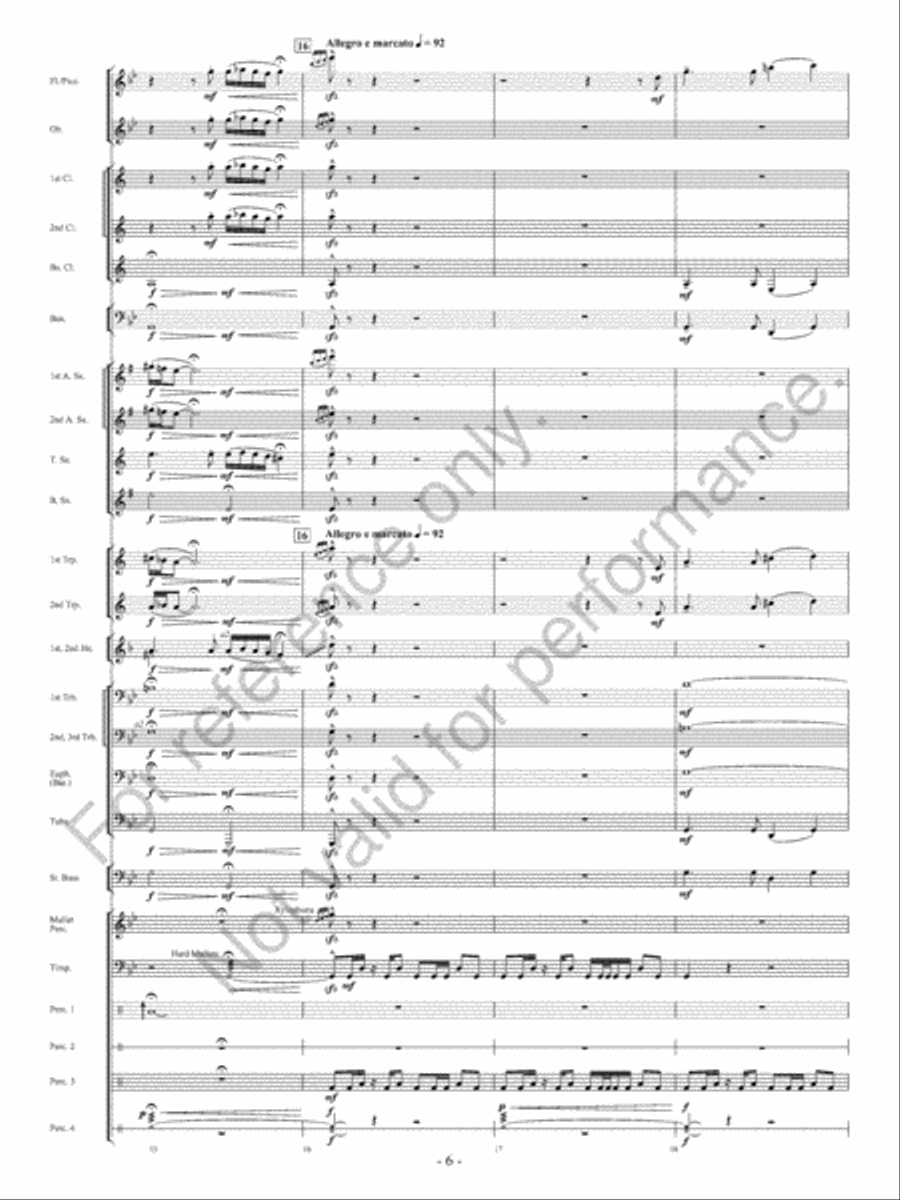 The Ocean Of Fire The Ocean Of Fire Concert Band scores gallery preview page 7