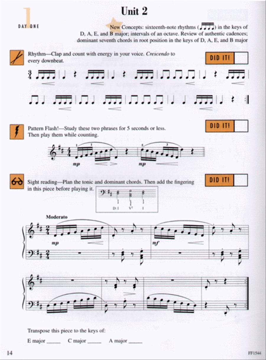 Sight Reading & Rhythm Every Day, Book 6 Piano Method scores gallery preview page 3