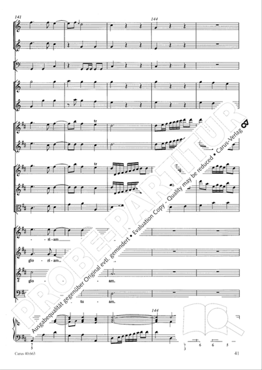 Mass in D minor (Missa in d) ATB scores gallery preview page 57