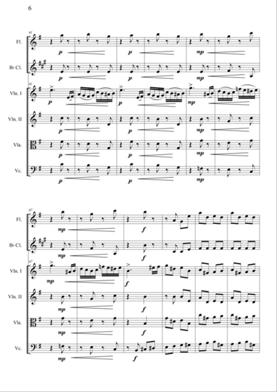 Nutcracker Op.71a - Overture Orchestra scores gallery preview page 6