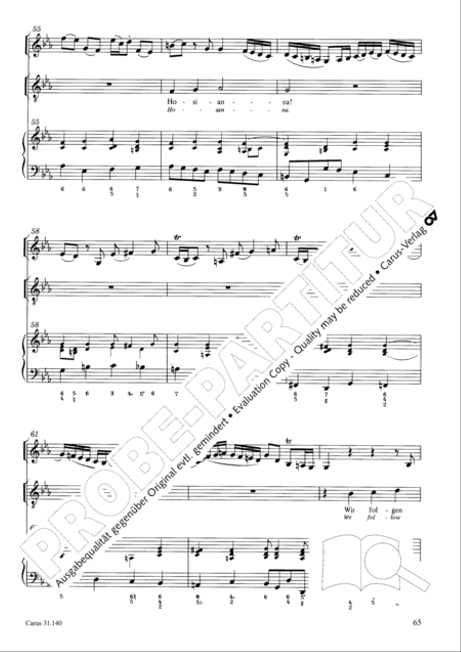 Wake, o wake and hear the voices STB scores gallery preview page 66