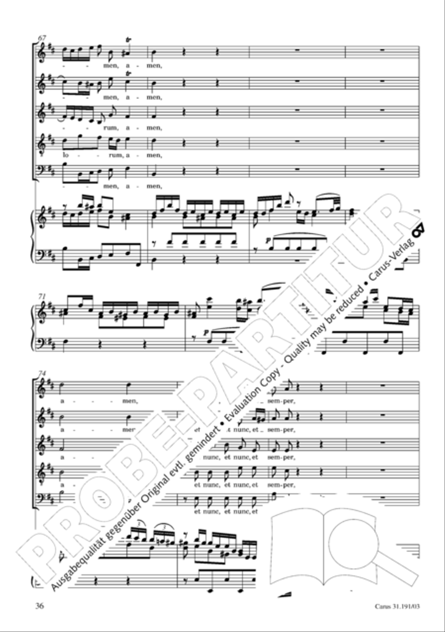 Gloria in excelsis Deo SSATB scores gallery preview page 37