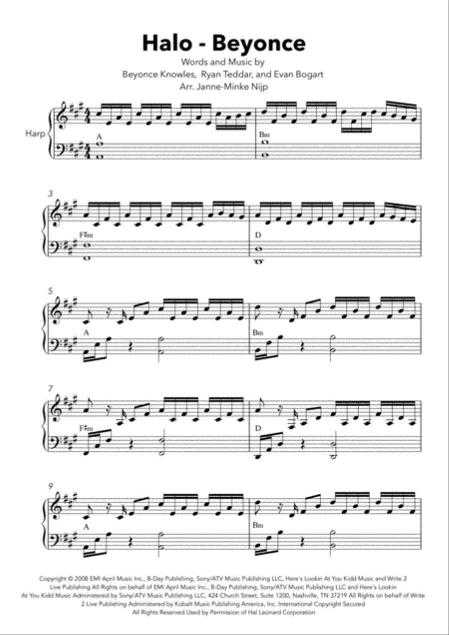 Halo Harp scores gallery preview page 2