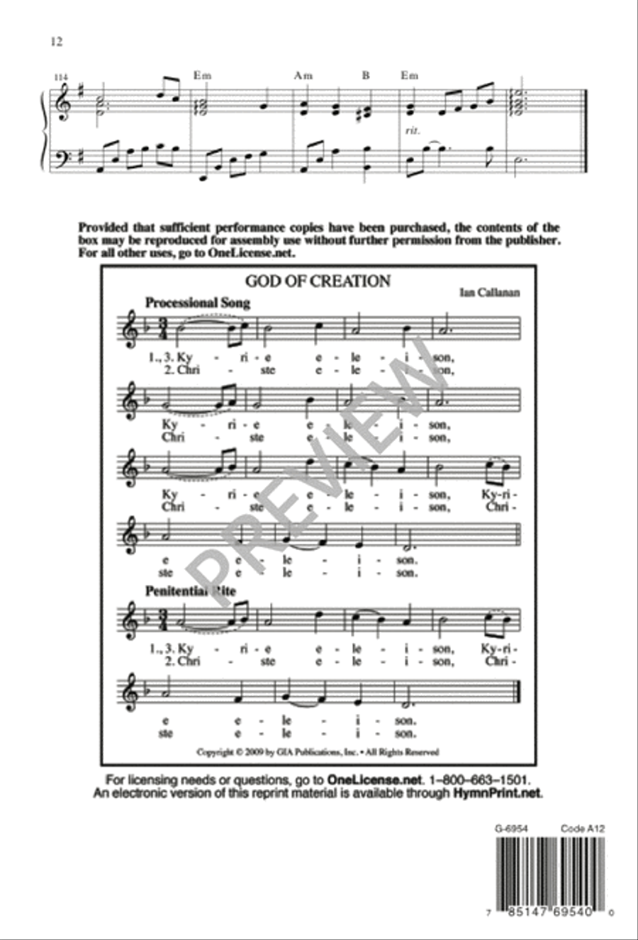 God of Creation God of Creation 4-Part scores gallery preview page 12