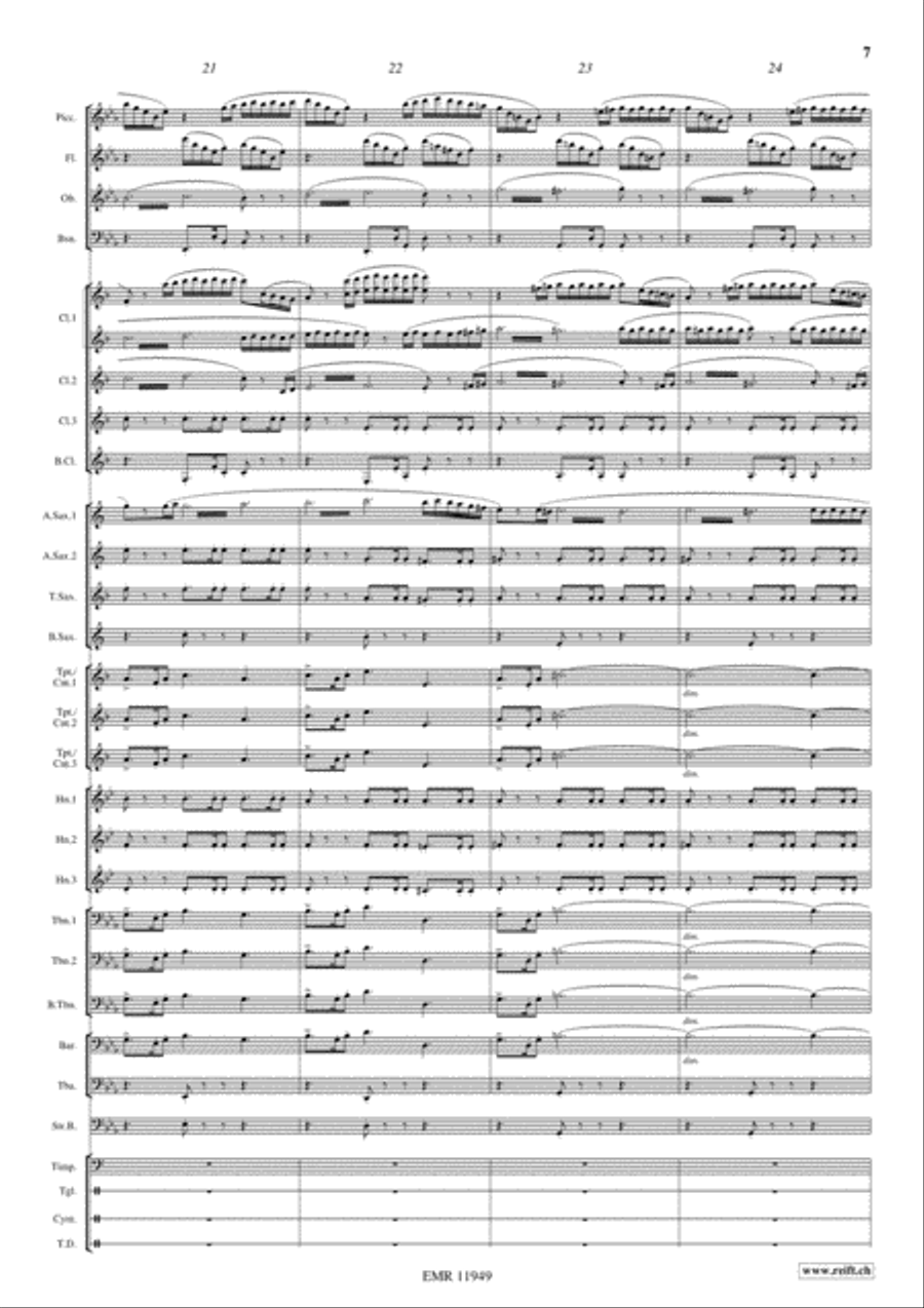 Apocalypse Now Concert Band scores gallery preview page 8