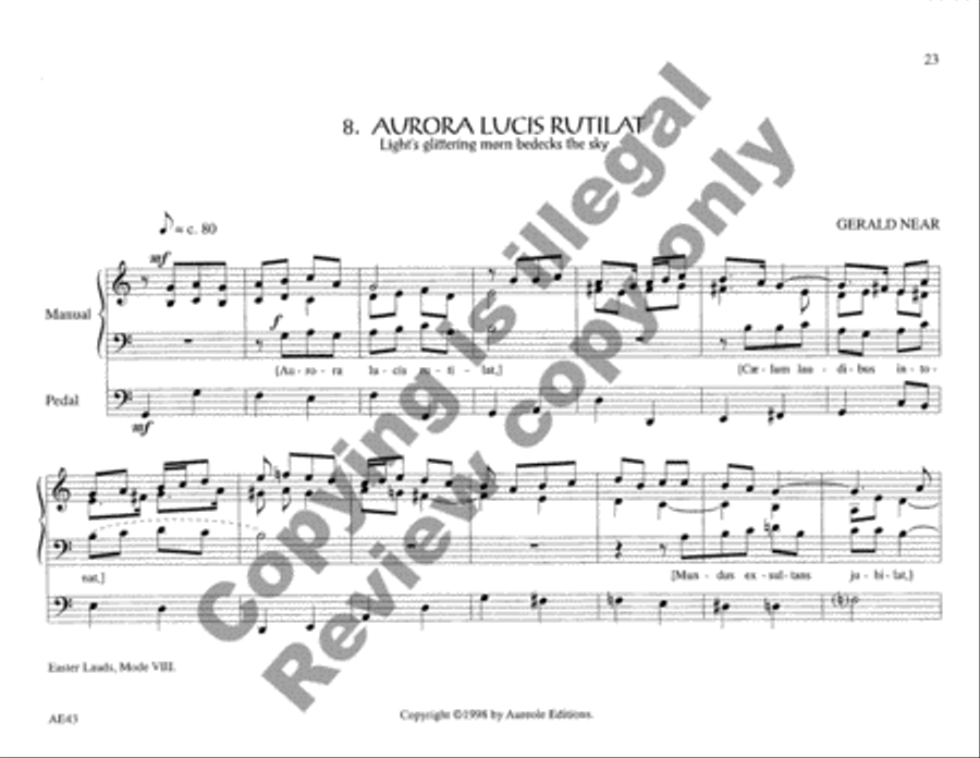 Chantworks, Set II Lent, Passiontide, Easter Organ scores gallery preview page 21