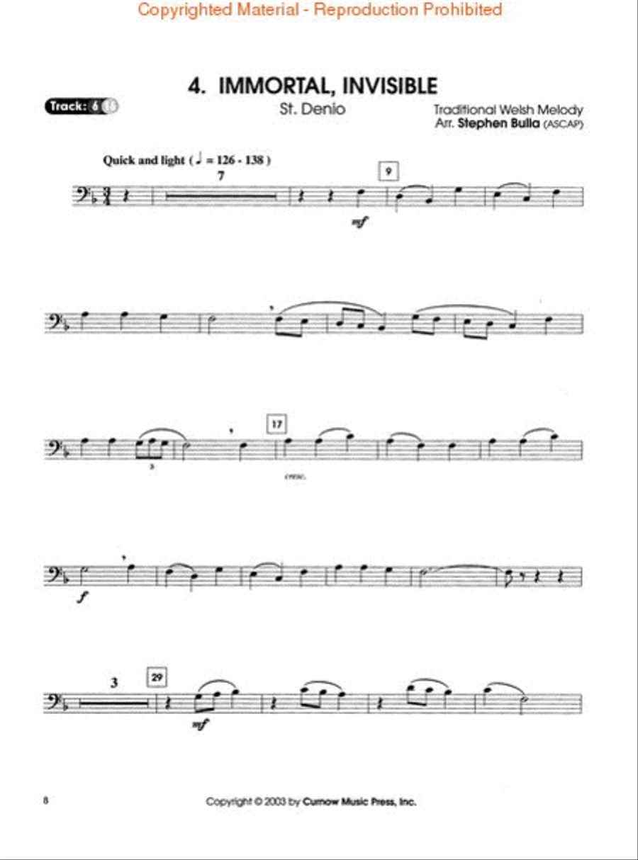 Easy Great Hymns Bassoon scores gallery preview page 4