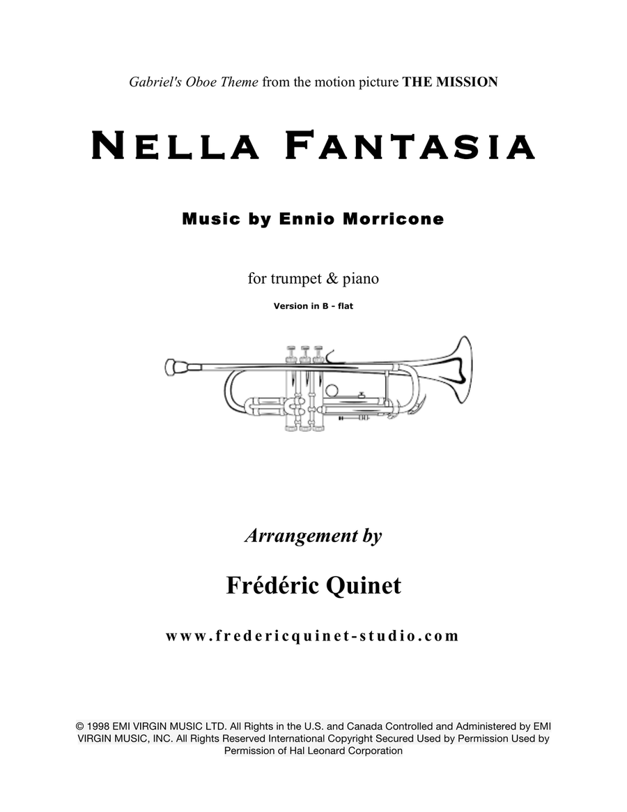 Nella Fantasia Trumpet Solo scores gallery preview page 1