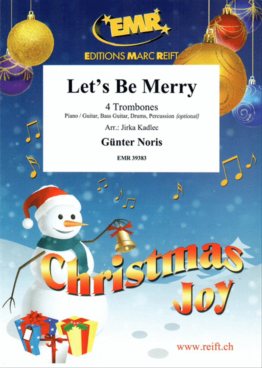 Let's Be Merry Trombone Quartet scores gallery preview page 1
