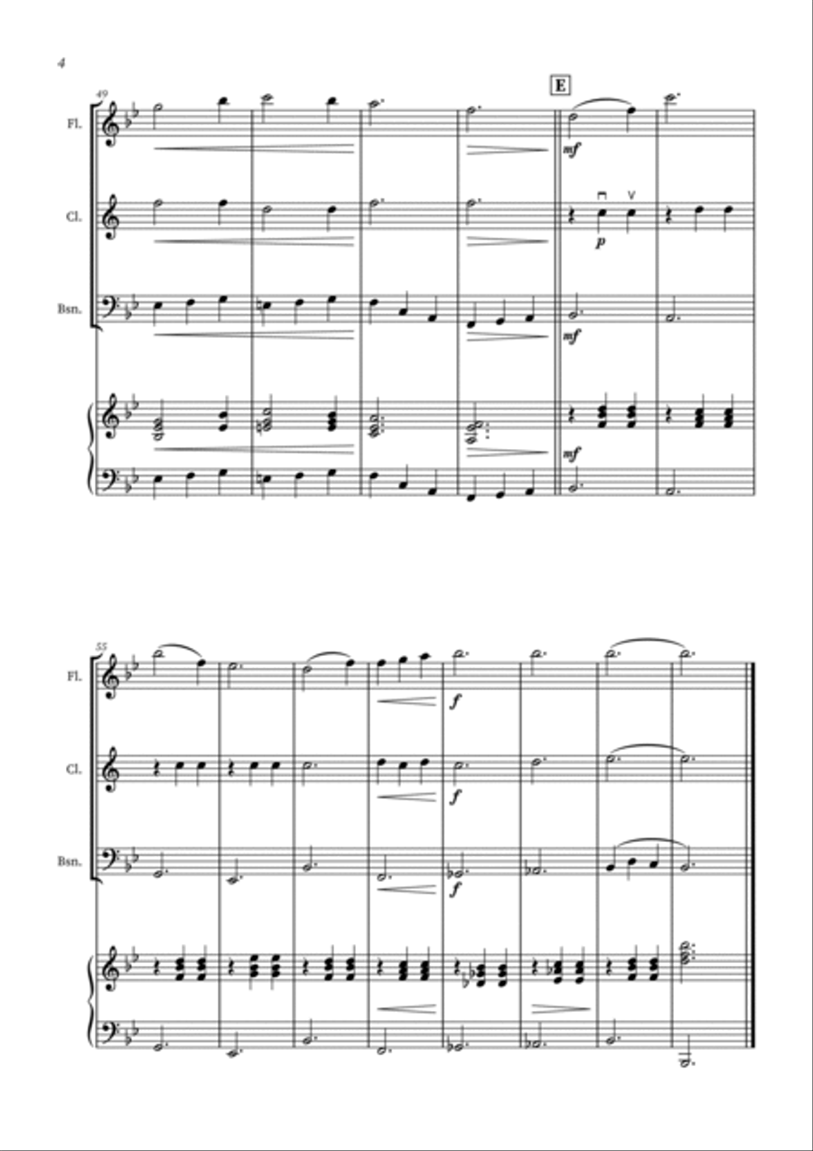 Edelweiss Woodwind Trio scores gallery preview page 4