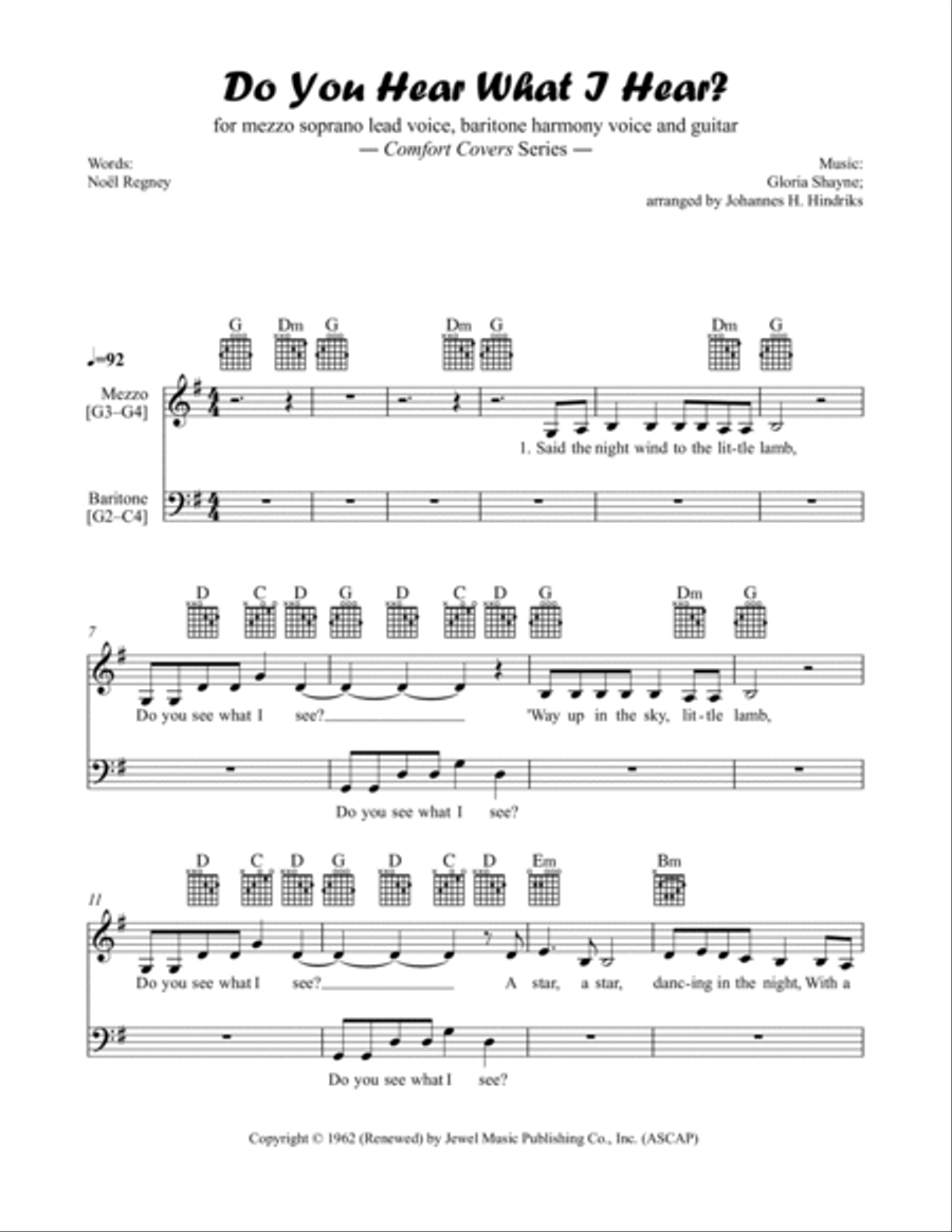 Do You Hear What I Hear Piano scores gallery preview page 2