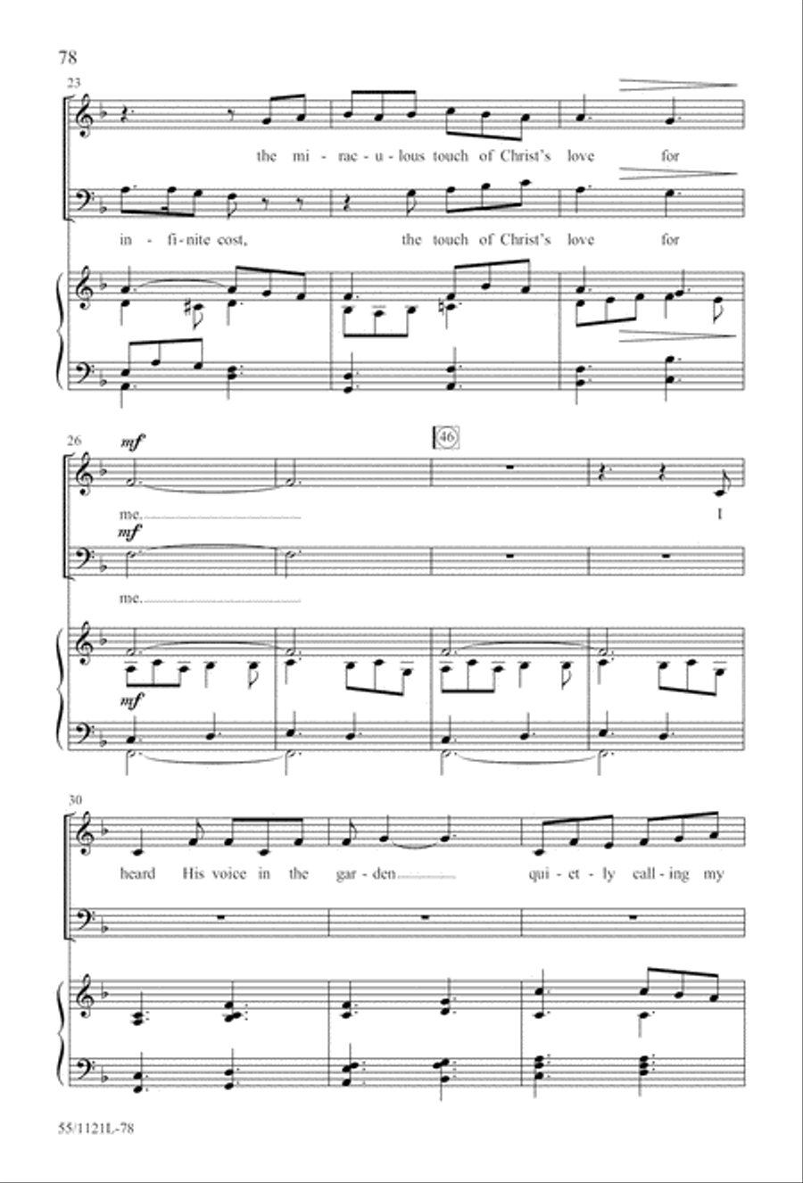 Touched by the Christ Touched by the Christ 3-Part scores gallery preview page 79