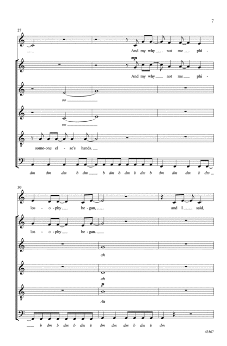 Gonna Get Over You A Cappella scores gallery preview page 6