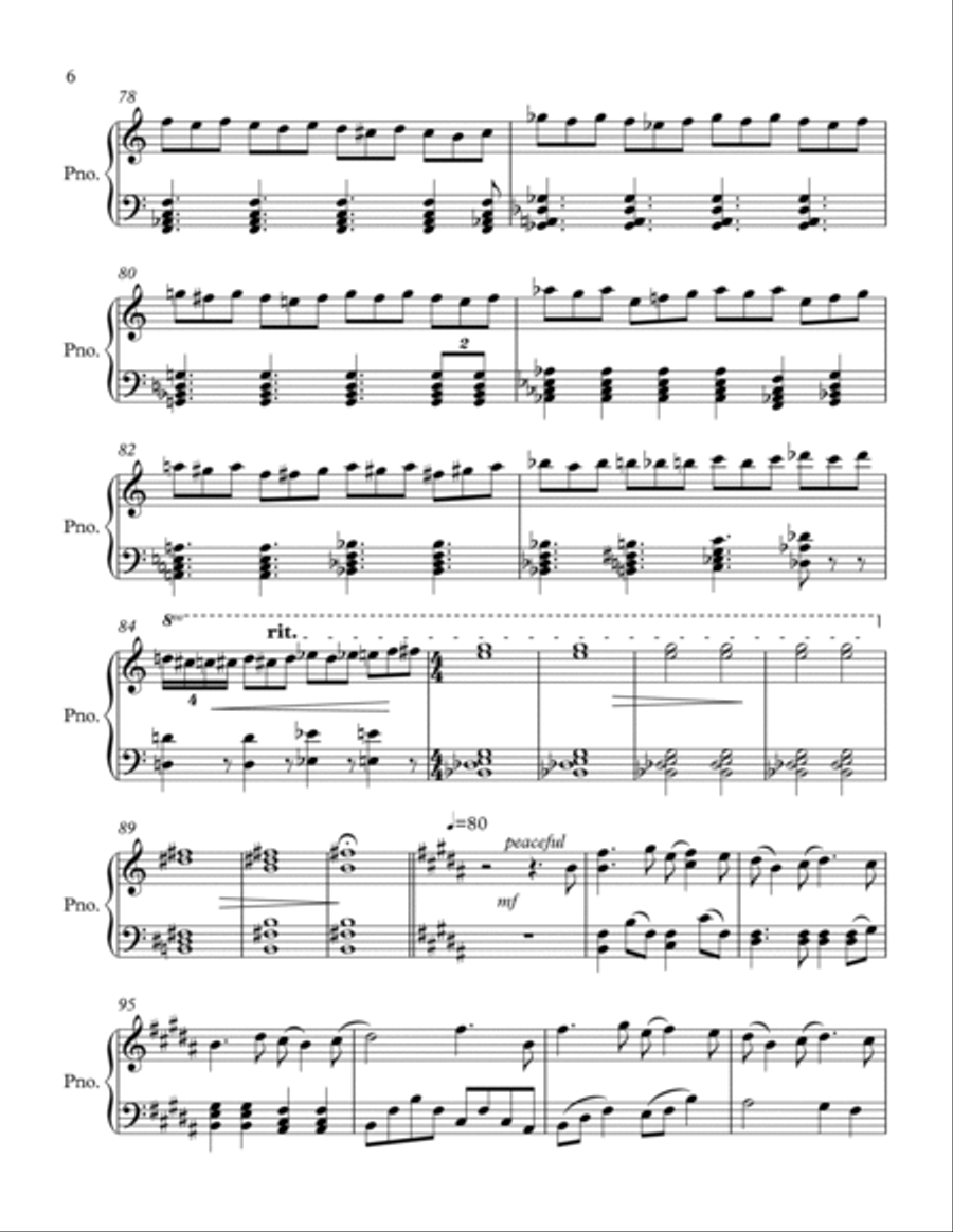 Night Terrors Piano Solo scores gallery preview page 6