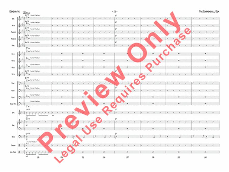 The Cannonball Run Jazz Ensemble scores gallery preview page 19